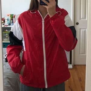 GARAGE red windbreaker